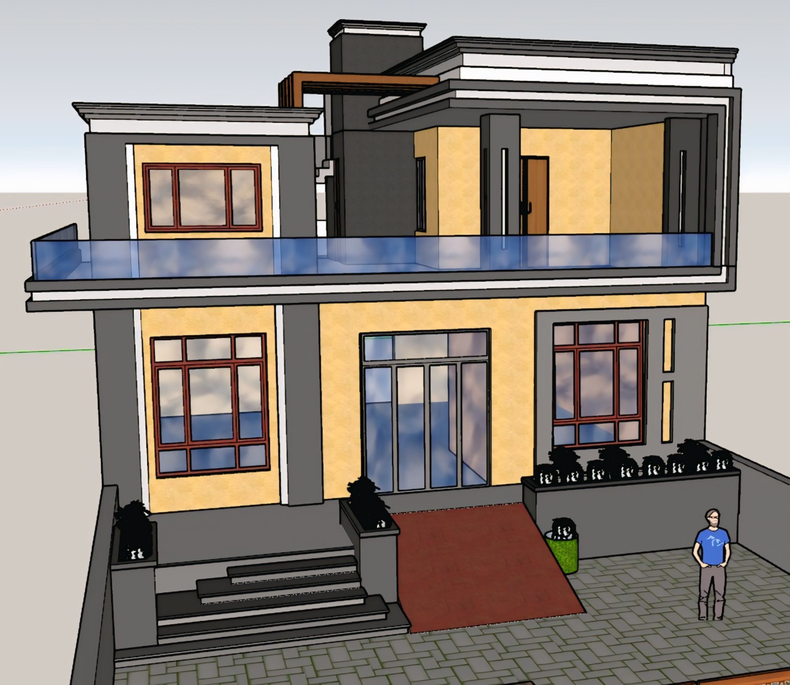 Vijani Group modern house elevation